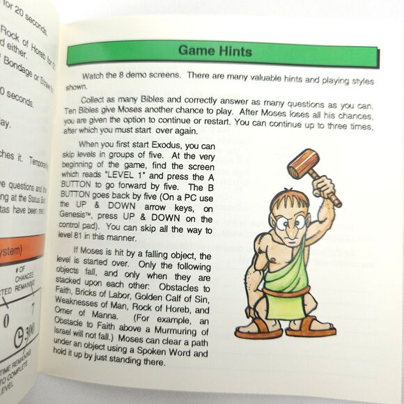 Exodus Journey to the Promise Land Game Boy Instruction Manual Booklet *Only* - Picture 5 of 6